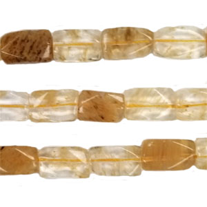 GOLD RUTILATED QUARTZ FACETED CUTTING NUGGET 8X14MM